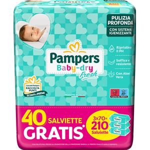 FATER SpA Pampers Baby Fresh Formula Esclusiva 3x70 Salviettine