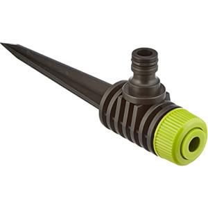 Xclou Irrigatore con picchetto per superfici Fino a ca. 30 m², irrigatore Circolare, Strumento irrigazione Prato Giardino Esterni, Verde-Nero