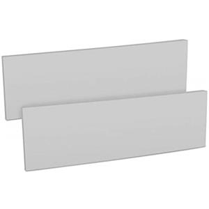 kwmobile 2X Paracolpi Garage Gommato - Set Protezione Box Auto Paraspigoli Muro - Salvaportiere Pareti 40x12cm - Strisce Autoadesive Ammortizzanti - Paraurt Grigio Scuro