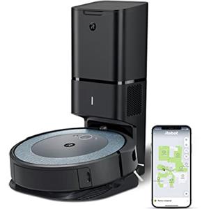 iRobot Roomba I3+552 Robot Aspirapolvere Connesso, Mappatura Intelligente, Due Spazzole In Gomma Multisuperficie, Wi-fi, Compatibile Con Assistente Vocale, Tecnologia Imprint, 0.4 L, Grigio/Blu