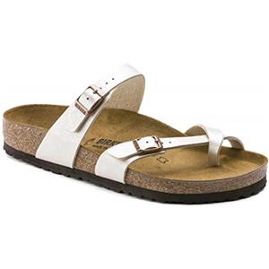 Birkenstock 071661 Mayari pearl white, Birko Flor Graceful SANDALO Donna, White EU 38