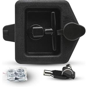 DOJA Barcelona | Serratura Camion | 1 Pz | Serrature Antifurto Rimorchio | 124x120x60mm | Plastica | Chiusura di Sicurezza | Maniglia Cassetta Camion, Blocco Porta Furgone