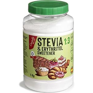 Castello since 1907 Dolcificante Stevia + Eritritolo 1:3 | 1g = 3g zucchero | Sostituto dello Zucchero con gusto 100% Naturale - 0 Calorie - 0 Indice Glicemico - Keto e Paleo - 0 Carboidrati - Castello since 1907-1 kg
