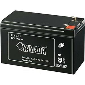 Yamada BATTERIA AL PIOMBO RICARICABILE 12V 7AH 20hr Per allarmi antifurti ups lampade di emergenza giocattoli peg perego 7,2Ah