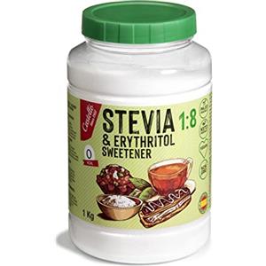 Castello since 1907 Dolcificante Stevia + Eritritolo 1:8 | 1g = 8g zucchero | Sostituto dello Zucchero con gusto 100% Naturale - 0 Calorie - 0 Indice Glicemico - Keto e Paleo - 0 Carboidrati - Castello since 1907-1 kg