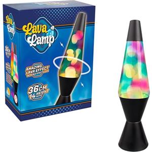 Party town Lampada Lava Nero - Lava Lamp | Lavalamp | Lampada Da Scrivania 38 Cm | Abat Jour Da Comodino | Lampade Da Comodino | Decorazioni Casa | Lampade Notturna Per Bambini | Regali Originali