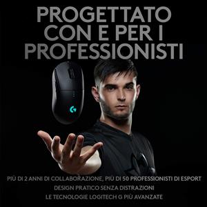 GielleService MOUSE GAMING LOGITECH WIRELESS G Pro 16.000 dpi 5 pulsanti programmabili