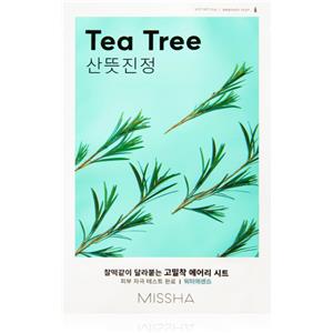 Missha Airy Fit Sheet Mask Tea Tree 19g - Maschera Lenitiva per Pelle Sensibile con Estratto di Tea Tree
