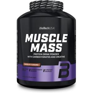 BioTechUSA Muscle Mass | Proteine e Carboidrati in Polvere | con Peptidi di Creatina e Glutammina | Guadagno | Senza Lattosio | Creatina Micronizzata | 4000 g | Cioccolato