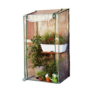 Verdemax Serra Buganvillea - senza ripiani - 100 x 170-190 cm - PVC - verde-trasparente - Verdemax (unità vendita 1 pz.)