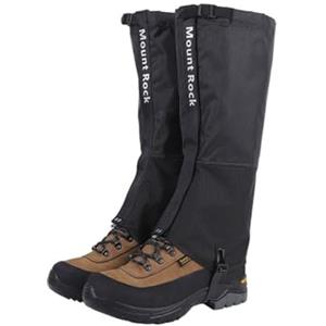 Hixingo Ghette Impermeabili Trekking, Neve Ghette, Escursioni Ghette Antivipera Campeggi Ghette Impermeabili Anti-zanzare, Idea per Giungla, Neve,Caccia, Alpinismo (Nero,L)