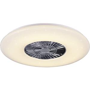 RL LIVE YOUR LIGHT Ventilatore Soffitto Innovativo UE 5 ANNI GARANZIA Plafoniera Moderna Illuminazione LED Luce Dimmerabile effetto cielo stellato Vortice 3 Intensità Silenzioso Timer Istruzioni Italiano Ø 75 cm