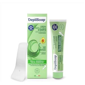 Depilsoap® - Crema Depilatoria Corpo 150 Ml - Pelli Normali - Senza Ammoniaca - Arricchita Con Olio Di Avocado E Acido Ialuronico - Profumazione Delicata Dalle Note Fiorite