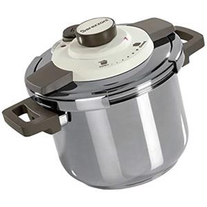 Barazzoni, Acciaio Pentola a Pressione Dual System Facile, Capacità 6 lt, ø 22cm, Inox 18/10, Made in Italy, 6 litri