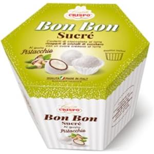 CRISPO Confetti Crispo Bon Bon Sucré Bianco Pistacchio Confezione da 500 g