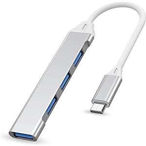IZyufan Hub USB C,4 in 1 Adattatore USB C con 1 USB 3.0 & 3 USB 2.0 Ultra Sottile Tipo C Hub per PC, Laptop, MacBook, Chiavetta USB, Altro Dispositivo Type C