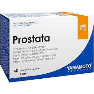 YAMAMOTO RESEARCH Prostata 60 Capsule, Integratore Alimentare a Base di Selenio, Saw Palmetto ed Estratti Vegetali, Supporta la Funzionalità della Prostata e delle Vie Urinarie