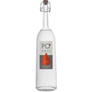 Poli Grappa Po' Secca Merlot 70cl - Grappa Bianca Artigianale al 40% di Alcol