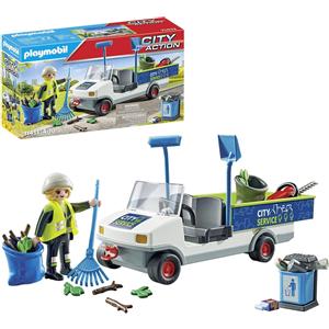 Playmobil City Action 71433 - Veicolo Ecologico per la Pulizia della Città con Personaggi e Accessori