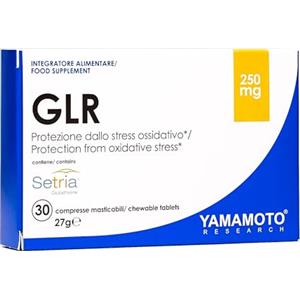 YAMAMOTO Research, GLR Setria Sublinguale 30 Compresse con L-Glutatione, Vitamina C e Selenio, Vegano, Senza Glutine e Senza Lattosio