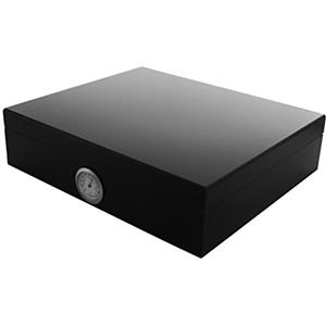 GERMANUS Sigari Humidor Movel Con Igrometro e Umidificatore e GERMANUS Manuale Nero