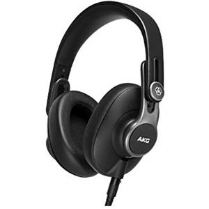 AKG K371 Cuffie da studio, design Over-Ear Closed-Back per prestazioni professionali, leggere e pieghevoli con cerniere a 8 posizioni, padiglioni auricolari isolanti di qualità superiore - Nero