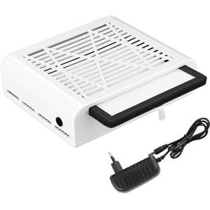 QWORK® Aspiratore Unghie Professionale con Filtro Sostituibili, 40W Collettore di Polveri per Unghie per Salone/Casa