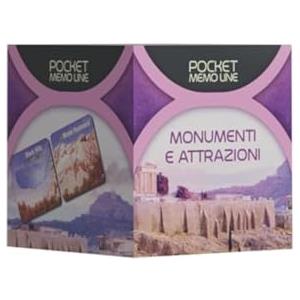 Cranio Creations - Pocket Memo Line - Monumenti E Attrazioni, Un Nuovo Modo Di Giocare E Di Imparare Con Il Memory, Edizione in Lingua Italiana