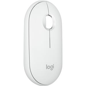 Logitech Mouse Logitech Pebble 2 M350s wireless ottico 4000dpi 3 tasti Bianco [910-007013]