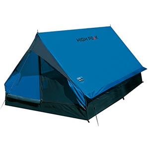 High Peak Minipack, Tenda Unisex-Adulto, Blu/Grigio, 190 x 120 x 95 cm, per 2 persone, per Campeggio & escursioni