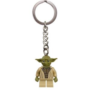 LEGO Portachiavi di Yoda - Minifigure Star Wars con anello e catena