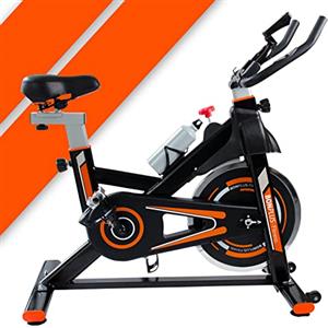 Bonplus BP | Spinning Bike | Cyclette Aerobica | Schermo LCD | Intensità regolabile | Cardiofrequenzimetro | Spin Bike | Altezza seduta - 76-98 cm | Volano 10 kg | Fitness