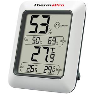 ThermoPro TP50 Termometro Igrometro Digitale per Ambiente Misuratore di Umidità e Temperatura Interno per Casa Termoigrometro Professionale per Misura Stanza