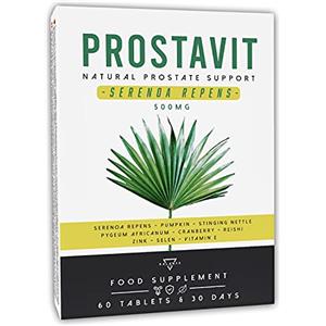 BALANCE FEEL YOUR SELF PROSTAVIT® - SERENOA REPENS 500MG | Saw Palmetto | Integratore Prostata | 8 ingredienti attivi con Zucca, Ortica, Pygeum Africanum, Cranberry, Reishi | 60 Compresse