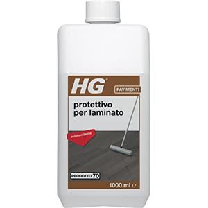 HG Detergente Lucidante per Laminato, Rimuove Macchie in Modo Delicato da Pavimenti in Parquet e Legno Duro, 1 Litro