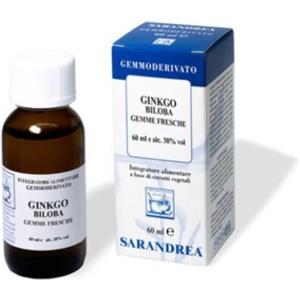 Sarandrea Ginkgo Biloba 60ml - Tintura Madre e Gocce, Integratore Alimentare Gemmoderivato