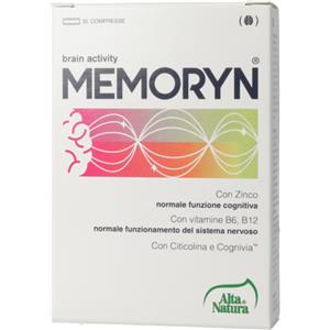 ALTA NATURA-INALME Srl Memoryn Alta Natura 30 Compresse - Integratore Alimentare per la Funzione Cognitiva