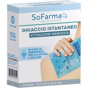 SO.FARMA.MORRA SpA Sofarmapiù Ghiaccio Istantaneo 2 Buste 12.7cm x 15.2cm - Rinfresca e allevia in modo rapido e conveniente