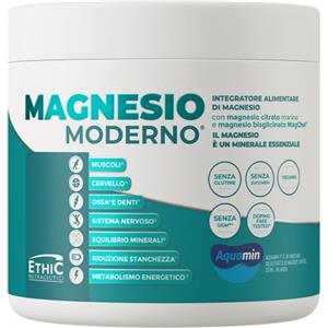 ETHICSPORT Magnesio Moderno 300g - Citrato Marino + MagChel® Alta Assorbibilità