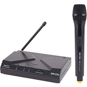 Proel EIKON WM101MV2 - Radio Microfono Palmare wireless a frequenza fissa per presentatori, animatori e karaoke, Nero. (WM101MV2)