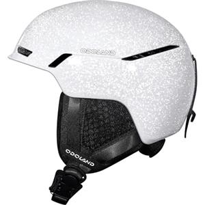 Odoland Casco da Sci per Uomo Donna Ragazzo e Ragazzi, Casco da Snowboard Ruota Regolabile, Ottima Ventilazione, Casco Ski per Sci Pattinaggio Snowboard, Guscio in PC, Bianco Arcobaleno, L