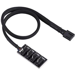 Annadue Kafuty 4 Pin Fan Splitter - Femmina a Maschio 4 Pin PWM Fan Hub Cavo di Alimentazione del Ventola Raffreddamento PC 38CM Cavo di prolunga per Ventola a 4 Pin / 3 Pin