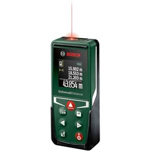 Bosch Metro Laser Distanziometro Laser UniversalDistance 50 (misura distanze fino a 50 m con precisione, funzioni di misurazione, funzione di memorizzazione, in cartone)