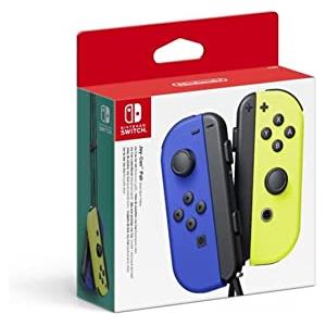 Nintendo Switch Controller Set da 2 Joystick, Blu e Giallo Neon