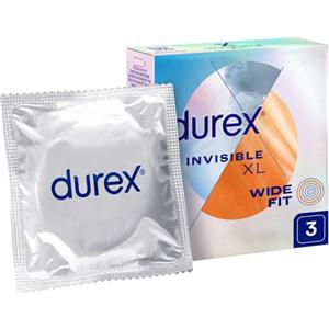 Durex Invisible Preservativi Ultrasottili ad Alta Sensibilità XL, Extralarge, 6 Profilattici