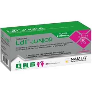 Named Disbioline LD1 Junior - Integratore con Fermenti Lattici, Lattoferrina e Vitamina D - 10 Flaconi da 10 ml