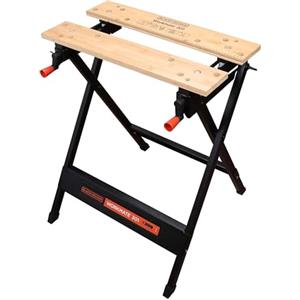 BLACK+DECKER, Banco da Lavoro Workmate, Black/Wood, 15.5 x 84 x 12.5 cm. WM301-XJ