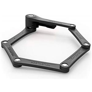 Seatylock FoldyLock Clipster - Lucchetto pieghevole per bicicletta pieghevole con chiusura a clip, ultra elegante, leggero e di sicurezza per bici e scooter, 75 cm
