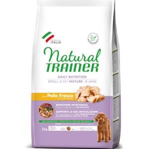 Natural Trainer Small & Toy Maturity Pollo Fresco 2kg - Alimento Secco Completo per Cani Senior