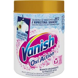 Vanish Oxi Action Multipower Polvere Bianco Splendente, Smacchiatore per Capi Bianchi, 1 Confezione da 1Kg per Bucato, Additivo Lavatrice Multiazione senza Candeggina